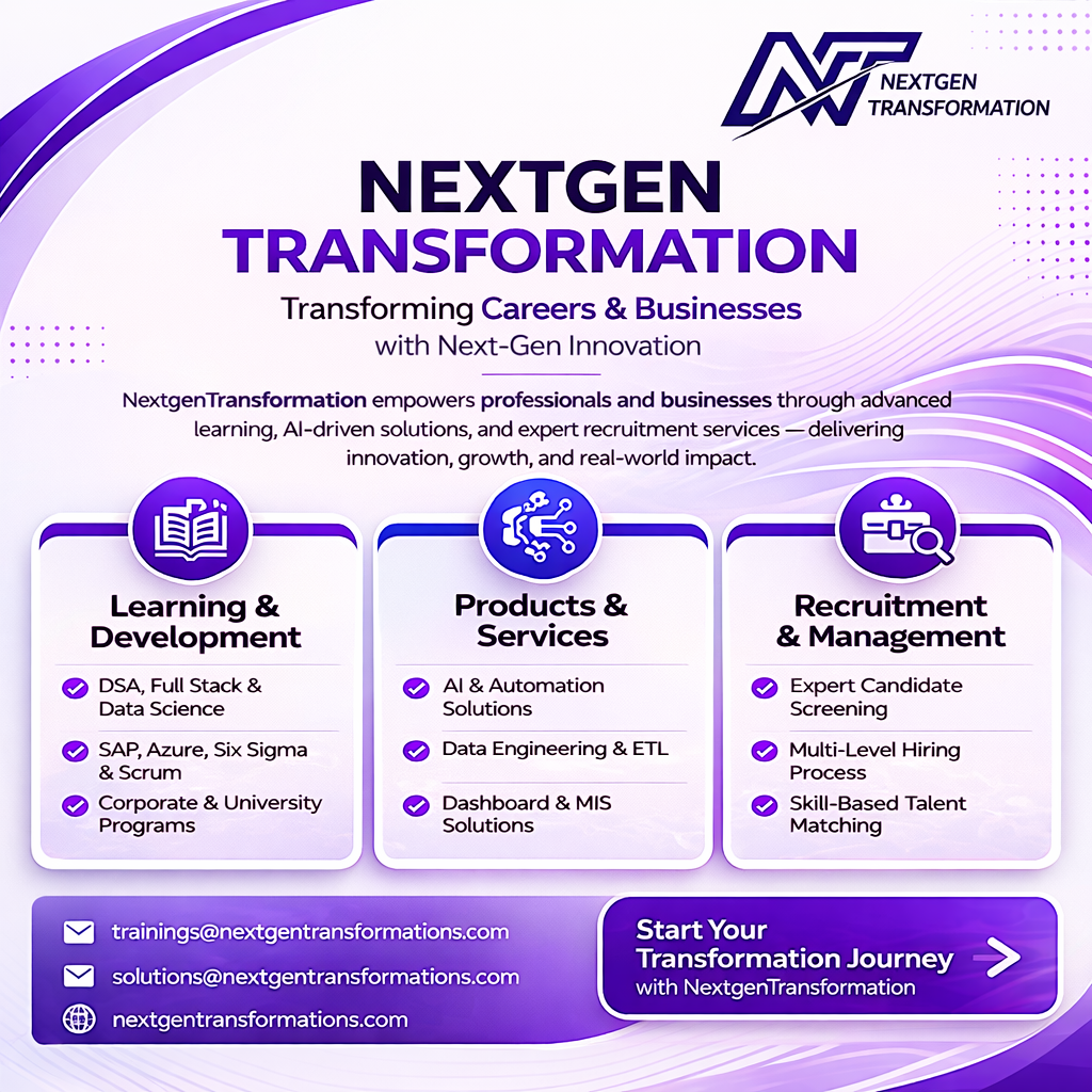 Nextgen Transformation promotional graphic